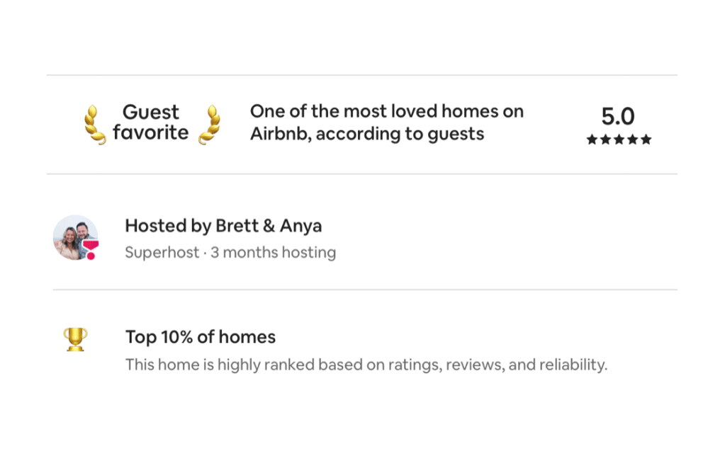 Celebrating Milestones: We’re a Guest Favorite and Superhost on Airbnb!